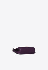 Mini Evelyne 16 Amazone in Cassis Clemence Leather with Palladium Hardware