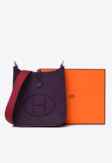 Mini Evelyne 16 Amazone in Cassis Clemence Leather with Palladium Hardware