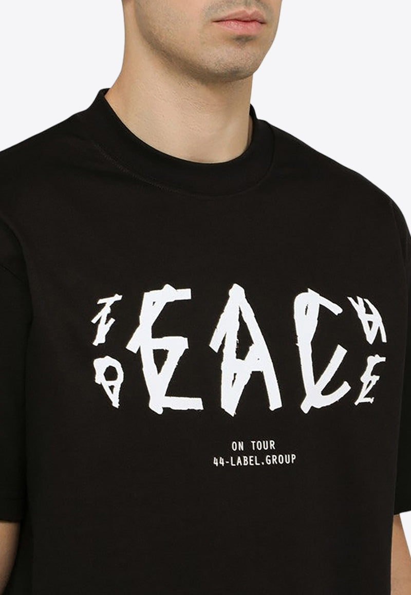 44 Label Group EAC Printed Crewneck T-shirt Black B0030376---FA141/O_44LAB-P401