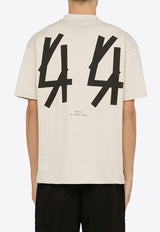 44 Label Group Logo Print Classic T-shirt White B0030376FA141/O_44LAB-P397