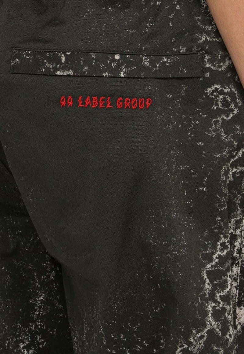 44 Label Group Ash Print Baggy Pants B0030447FA406/O_44LAB-P384 Black