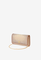 Gianvito Rossi Rania Crystal-Embellished Clutch B00368 RANIA COZPRND SUEDE ORGANZA PRALINE Pink
