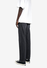 Acne Studios Logo Patch Striaght Jeans Black B00400_BLACK