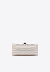 RODO Embellished Satin Clutch Bag Gray B085470896_GREY