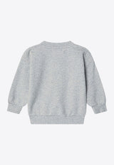 Bobo Choses Babies Happy Dog Sweatshirt Gray B125AB029CO/Q_BOBO-GR
