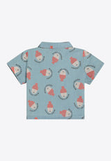 Bobo Choses Boys All-Over Morning Egg Denim Shirt Light Blue B125AC026DE/Q_BOBO-LB