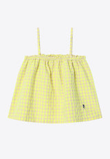 Bobo Choses Girls Sleeveless Vichy Top Yellow B125AC028CO/Q_BOBO-YE