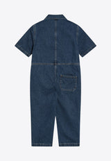 Bobo Choses Girls Joy Denim Jumpsuit Blue B125AC098DE/Q_BOBO-BL