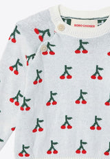 Bobo Choses Baby Girls All-Over Cherry Knitted Gift Set - Set of 3 Multicolor B224AB107CO/P_BOBO-611