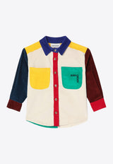 Bobo Choses Boys Colorblocked Corduroy Shirt Multicolor B224AC031CO/P_BOBO-991