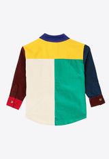 Bobo Choses Boys Colorblocked Corduroy Shirt Multicolor B224AC031CO/P_BOBO-991