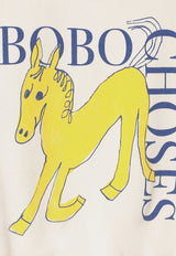 Bobo Choses Boys Wonder Horse Sweatshirt Ivory B224AC038CO/P_BOBO-101