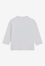 Bobo Choses Boys Doggy Mate Print Long-Sleeved T-shirt White B225AC022CO_BOBO-OF