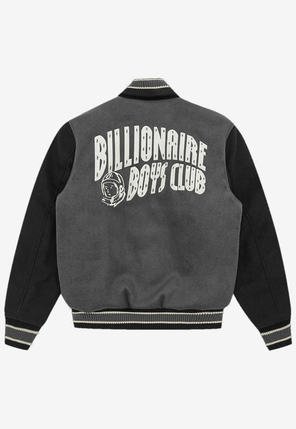 Billionaire Boys Club Astro Varsity Bomber Jacket Gray B23402GREY
