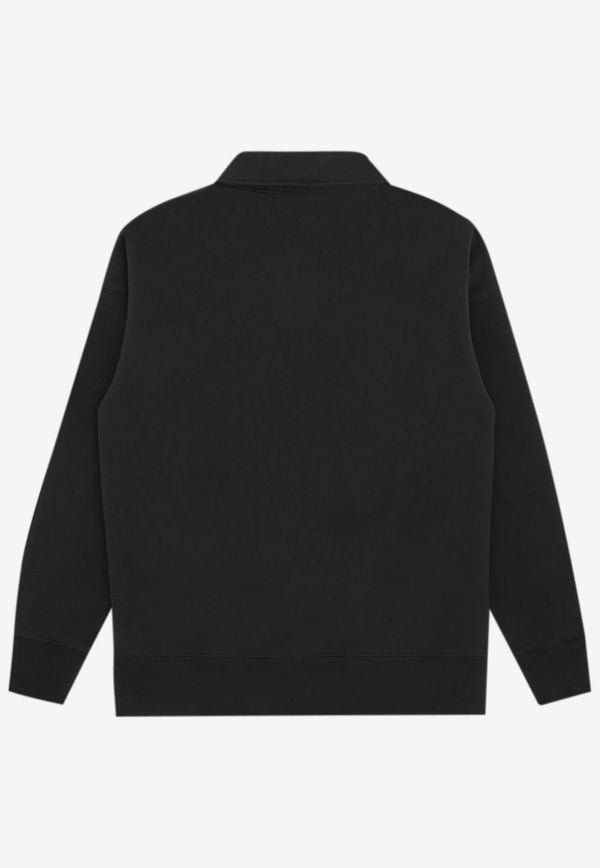 Billionaire Boys Club Logo Print Half-Zip Sweatshirt Black B24125BLACK