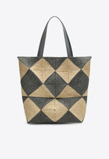 Loewe XL Puzzle Fold Woven Tote Bag Beige B779Q18X47NF/Q_LOEW-4958