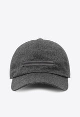 ZEGNA Cashmere Baseball Cap Gray B8DZ8I09HA8/R_ZEGNA-GR1