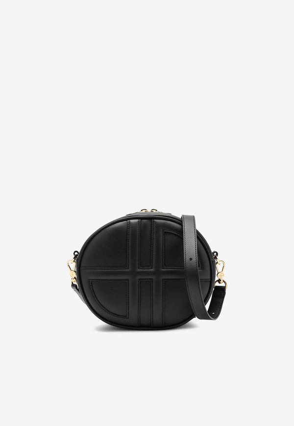 Patou Le JP Calf Leather Crossbody Bag Black BA0045000LE/N_PATOU-999B