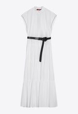 Max Mara Bairo Belted Midi Dress White BAIROCO/Q_MAXMS-001