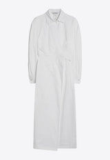 Max Mara Balzac Midi Shirt Dress White BALZACCO/Q_MAXM-002