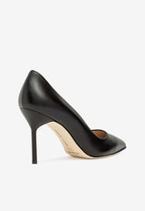Manolo Blahnik BB 90 Nappa Leather Pumps BB 90 BLACK 0015 0464-0022 Black