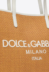 Dolce & Gabbana Large Raffia Logo-Embroidered Tote Bag BB2274AS525/O_DOLCE-8F356