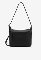 Loewe Loop Grained Leather Hobo Bag Black BB22CMDX01LE/S_LOEW-1100