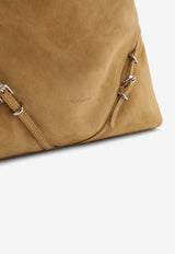 Givenchy Medium Voyou Suede Shoulder Bag Beige BB50Y4B1WT/O_GIV-231