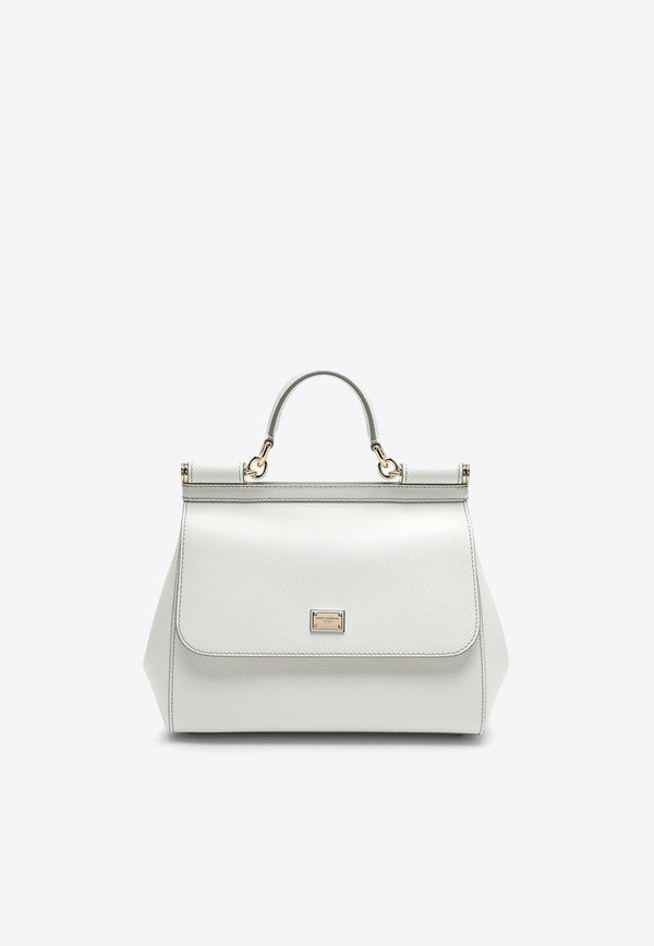 Dolce & Gabbana Medium Sicily Top Handle Bag White BB6002A1001/N_DOLCE-80001
