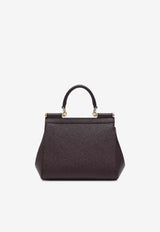 Dolce & Gabbana Large Sicily Top Handle Bag Burgundy BB6002B1001/S_DOLCE-8M073
