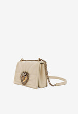 Dolce & Gabbana Medium Devotion Leather Shoulder Bag BB7158 AW437 8H000 Cream