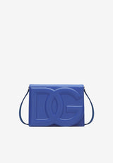 Dolce & Gabbana DG Logo Crossbody Bag in Calf Leather Blue BB7287 AW576 80623