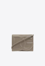Dolce & Gabbana DG Logo Leather Crossbody Bag Beige BB7287 AW576 8I399