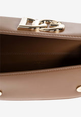 Dolce & Gabbana 3.5 DG Logo Leather Crossbody Bag Brown BB7603 AW576 8Z093