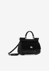 Dolce & Gabbana Resin Sicily Box Top Handle Bag BB7606 AU648 8L250 Black