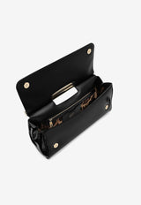 Dolce & Gabbana Large Sicily Patent Leather Clutch Bags BB7611 AU803 80999 Black