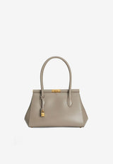 Dolce & Gabbana Marlene Everyday Shoulder Bag in Grained Leather Beige BB7734 A3G19 8I399
