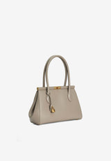 Dolce & Gabbana Marlene Everyday Shoulder Bag in Grained Leather Beige BB7734 A3G19 8I399