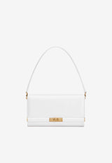 Dolce & Gabbana Marlene Grained Leather Clutch Bag White BB7756 A3G19 80002