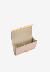 Dolce & Gabbana Marlene Grained Leather Clutch Bag Pink BB7756 A3G19 80095