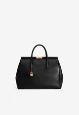 Dolce & Gabbana XL Marlene Day Shoulder Bag in Grained Leather Black BB7763 A9S25 80999