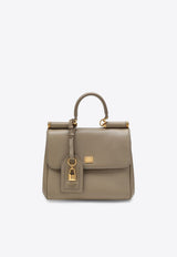 Dolce & Gabbana My Sicily Leather Top Handle Bag Taupe BB7781B7321/R_DOLCE-8I399