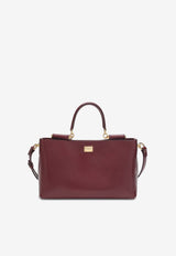 Dolce & Gabbana Vittoria Calf Leather Top Handle Bag Red BB7896AZ000/S_DOLCE-83028