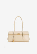 Dolce & Gabbana Marlene Shoulder Bag in Palmellato Calfskin Cream BB7927 A3G19 8H000