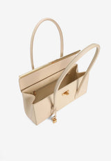 Dolce & Gabbana Marlene Shoulder Bag in Palmellato Calfskin Cream BB7927 A3G19 8H000
