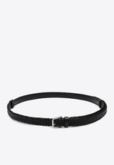 Dolce & Gabbana Braided Calfskin Belt Black BC4924A9Q22/Q_DOLCE-8B956