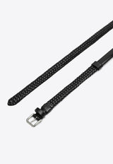 Dolce & Gabbana Braided Calfskin Belt Black BC4924A9Q22/Q_DOLCE-8B956