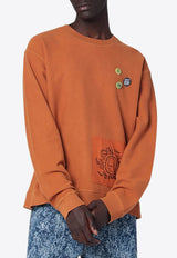 Brain Dead Gargoyle Printed Sweatshirt Brown BDF25T100045CO/R_BRAID-LB