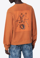 Brain Dead Gargoyle Printed Sweatshirt Brown BDF25T100045CO/R_BRAID-LB