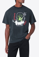 Brain Dead Mind Puzzle Printed T-shirt Black BDS25T0O0044CO/Q_BRAID-BLK